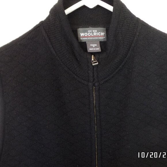 Woorich 100% Wool Women's Sweater Vest Black Size M - Picture 6 of 9